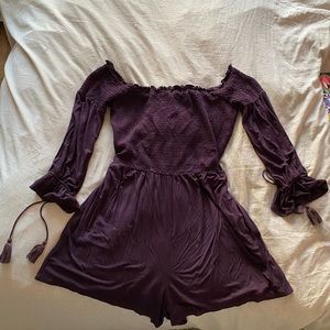 dark purple romper